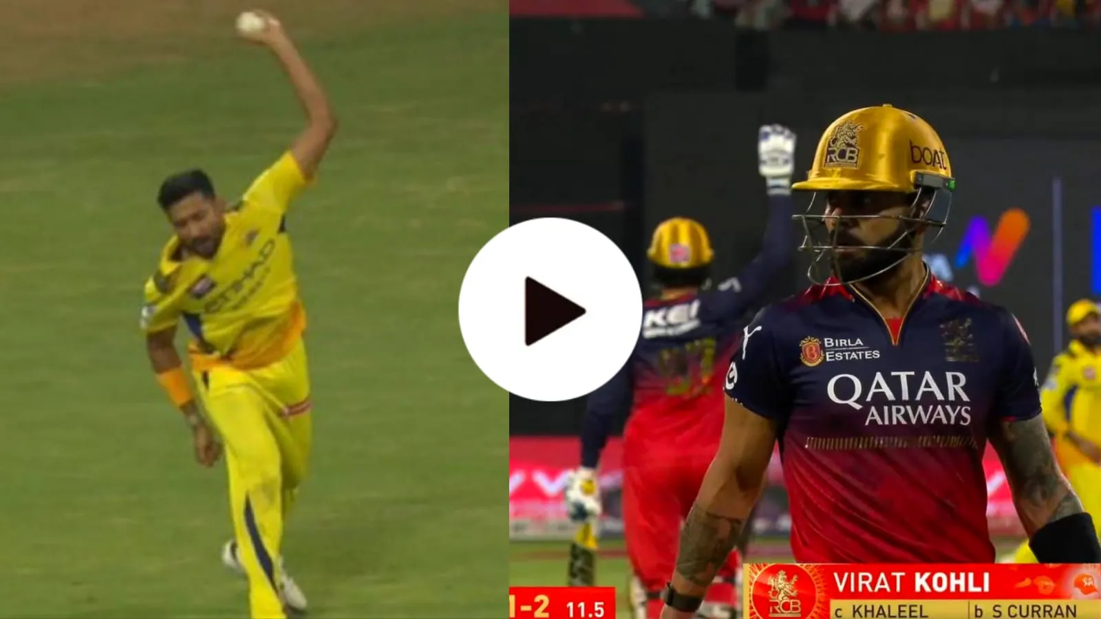 Khaleel catch vs Kohli